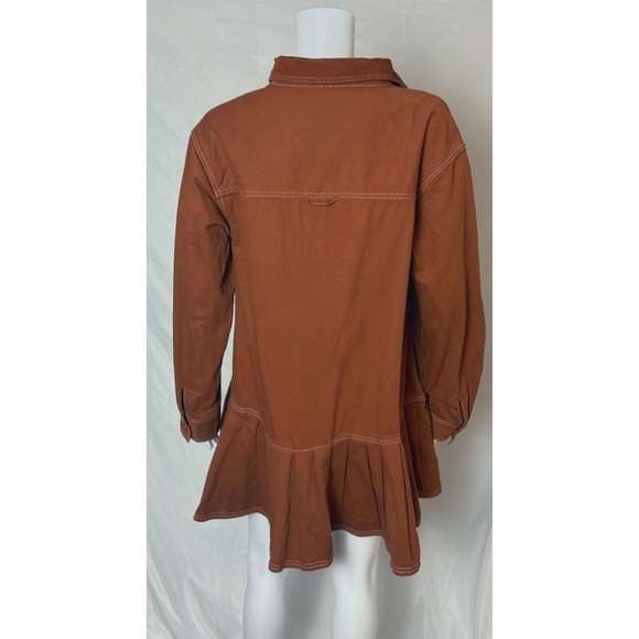 🍂Free People Connor Midi Dress in Brown – Size Medium - Picture 10 of 10
